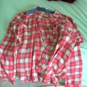 Hollister pink flannel